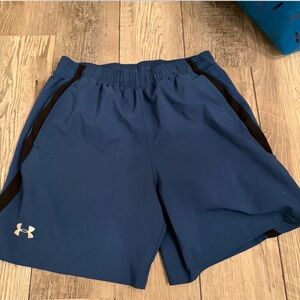 LG Men's Blue and Black Athletic Shorts